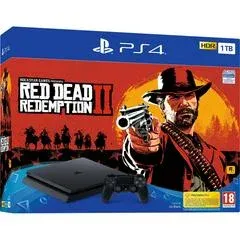 Playstation 4 1TB Slim Console Red Dead Redemption II Bundle