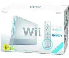 Wii Console White: Wii Sports Resort Edition